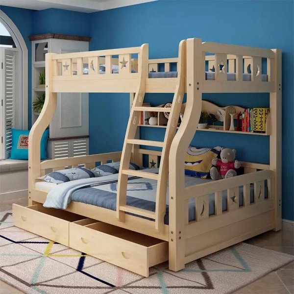 Giường tầng cho trẻ em có cầu thang