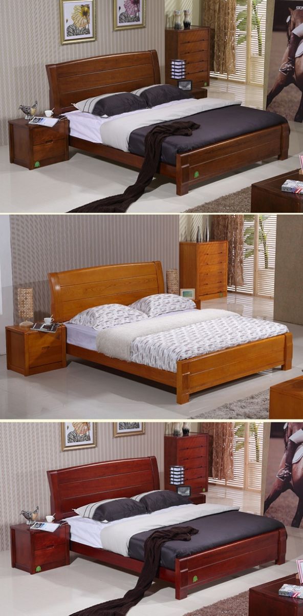 Giường gỗ sồi Nga1m8 cao cấp nhập khẩu