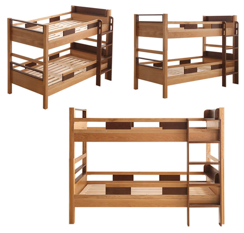 Giường tầng gỗ sồi cho trẻ em
