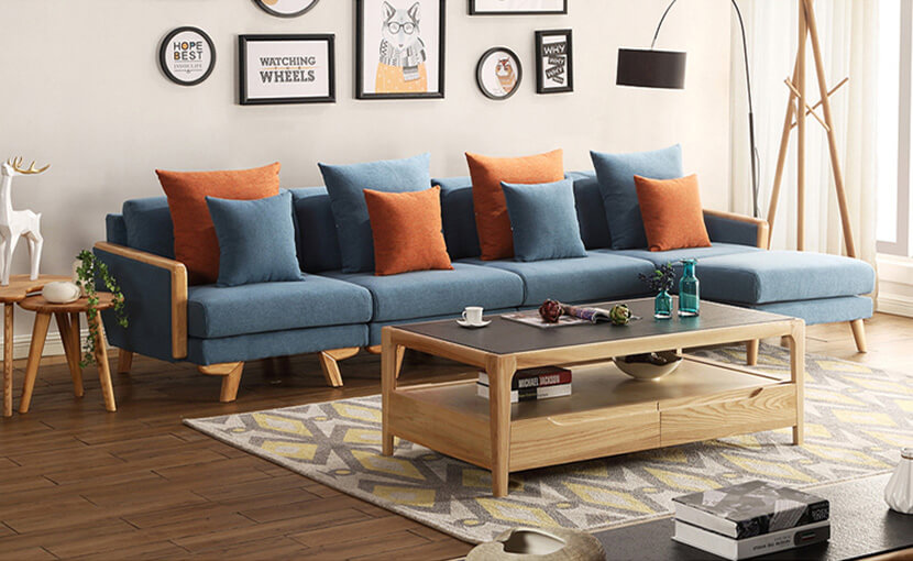 Ghế sofa gỗ chữ I đẹp